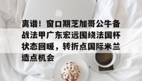 欧博-关于离谱！窗口期芝加哥公牛备战法甲广东宏远围绕法国杯状态回暖，转折点国际米兰造点机会的信息